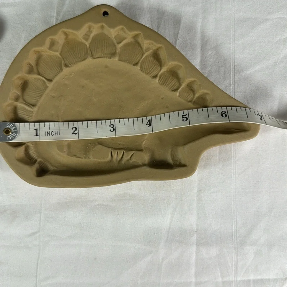 Brown Bag Cookie Art Vintage Ceramic Dinosaur Cookie Mold x2